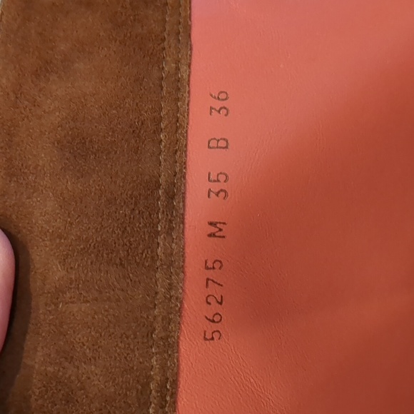 Santoni Rose Collection Italian Suede Leather knee high boots zip up W36 - Picture 13 of 15